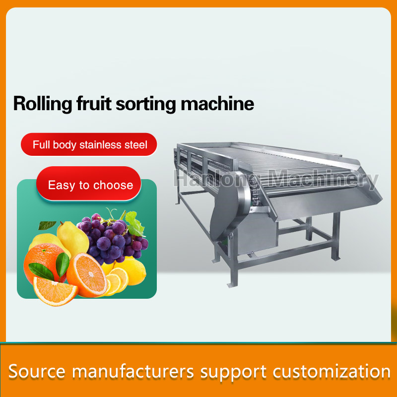 Rolling fruit sorting machine
