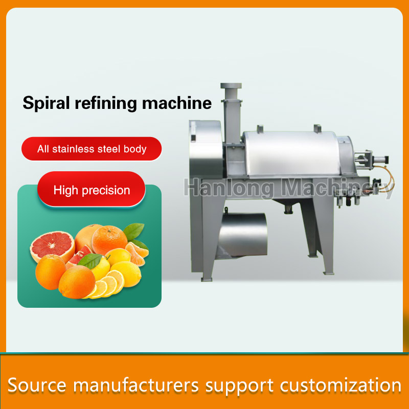 Spiral refining machine